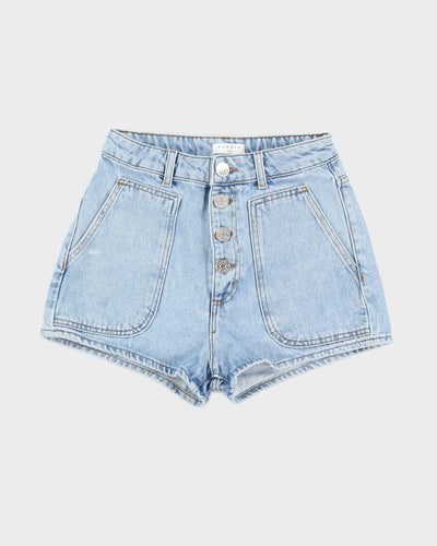 Sandro High Waisted Denim Shorts - XS