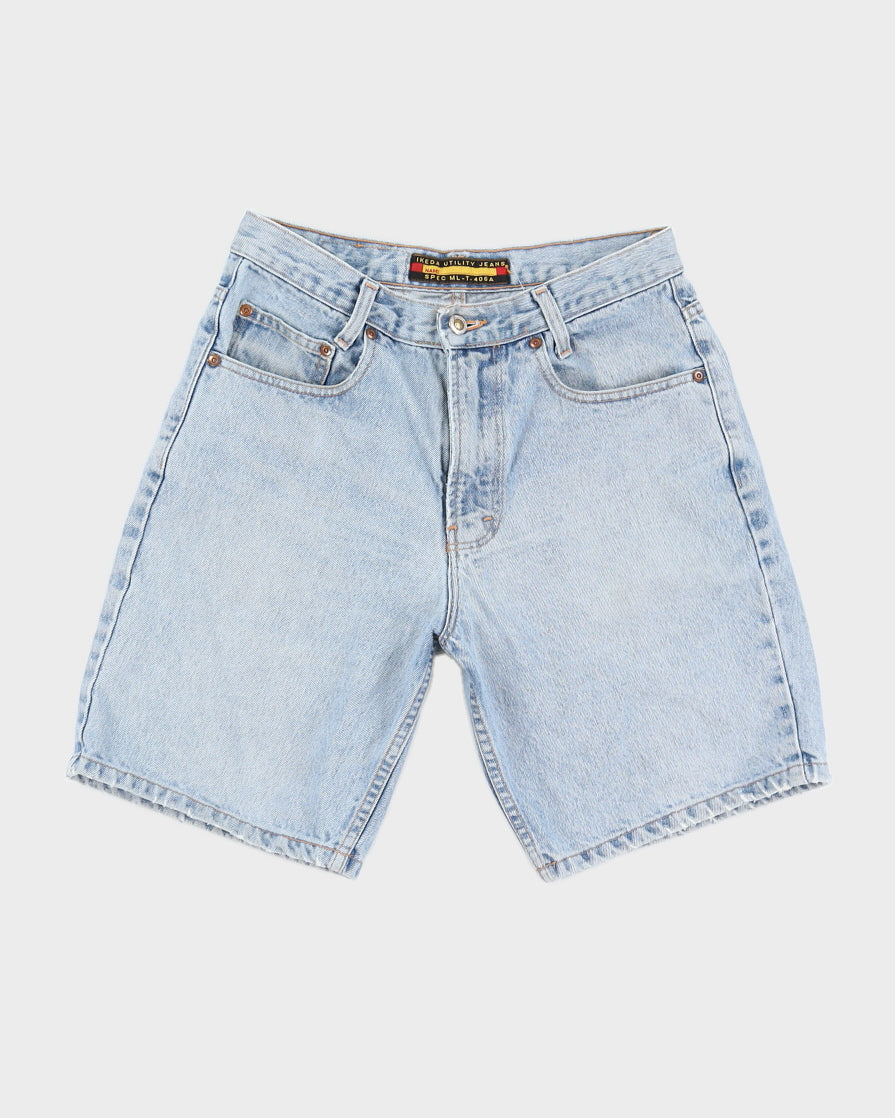 Vintage 90s Ikeda Light Wash Denim Jorts - W29