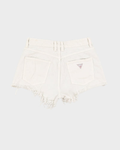 Vintage 00s Guess White Denim Shorts - W30