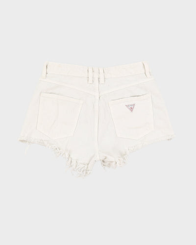 Vintage 00s Guess White Denim Shorts - W30