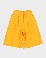 Vintage 70s Jean's West Yellow Pantaloon Shorts - S