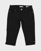 Y2K 00s Guess Black Denim Capris - W30