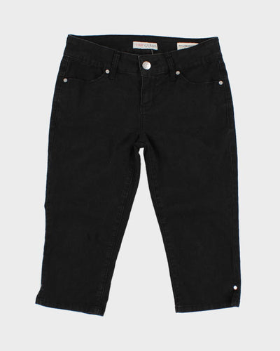 Y2K 00s Guess Black Denim Capris - W30