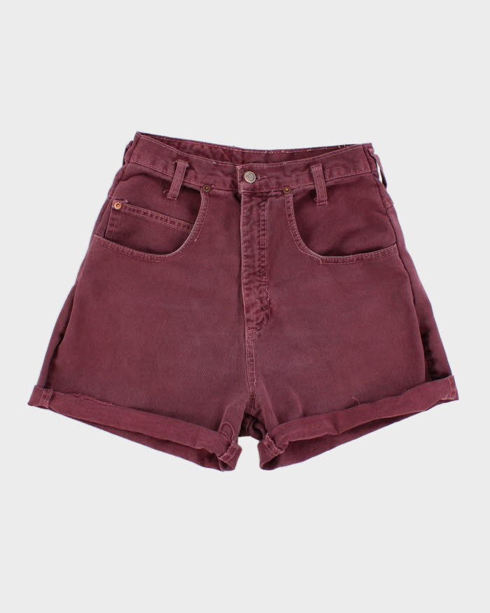 Vintage 90s Lei Dark Red Denim Shorts - S