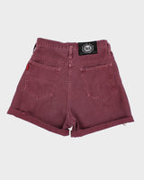 Vintage 90s Lei Dark Red Denim Shorts - S