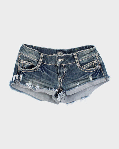 Vintage Y2K Women's Cut Off Denim Shorts - W28