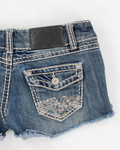 Vintage Y2K Women's Cut Off Denim Shorts - W28