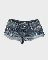Vintage Y2K Women's Cut Off Denim Shorts - W28