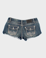 Vintage Y2K Women's Cut Off Denim Shorts - W28