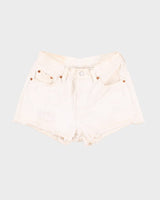 Levi 501 Vintage White Denim Shorts - W26