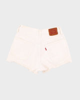 Levi 501 Vintage White Denim Shorts - W26