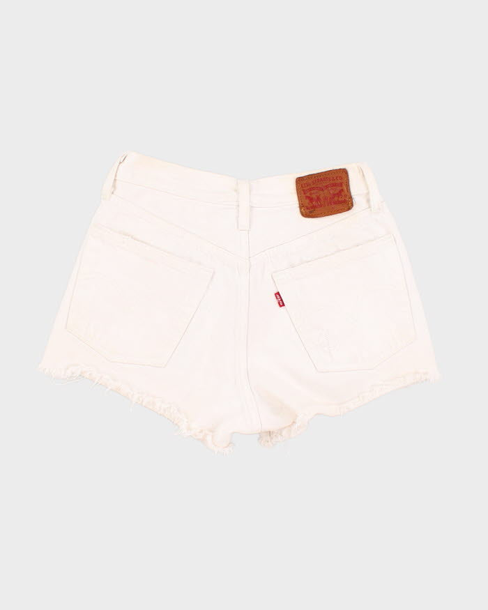 Levi 501 Vintage White Denim Shorts - W26
