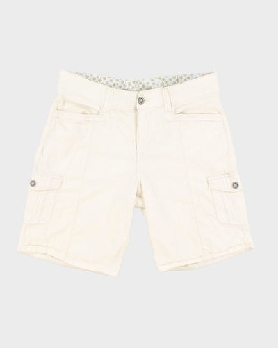 Levi White Cargo Shorts - W36