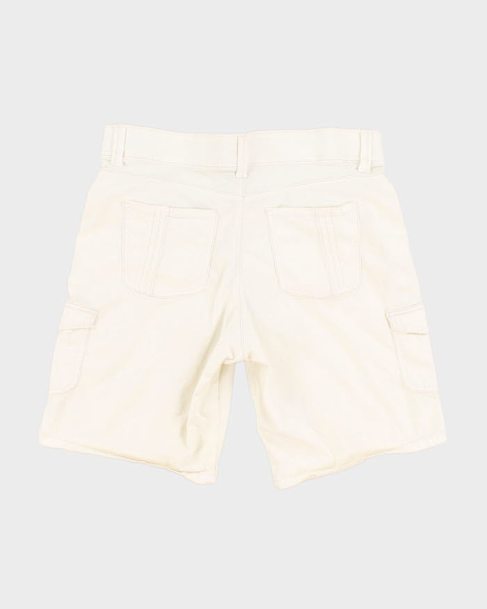 Levi White Cargo Shorts - W36