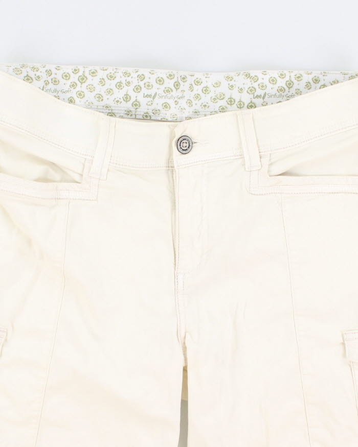 Levi White Cargo Shorts - W36