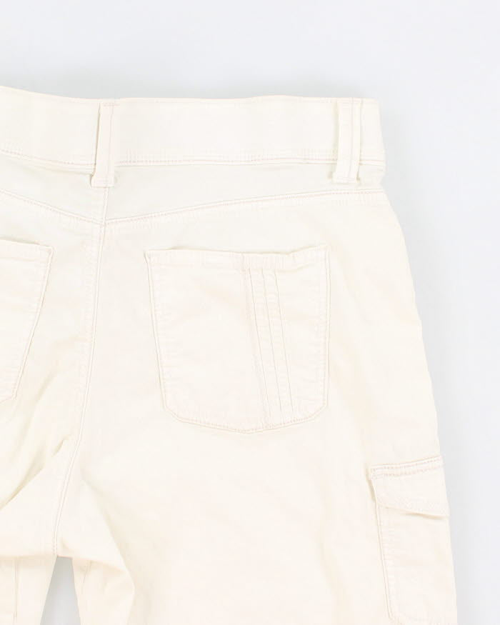 Levi White Cargo Shorts - W36