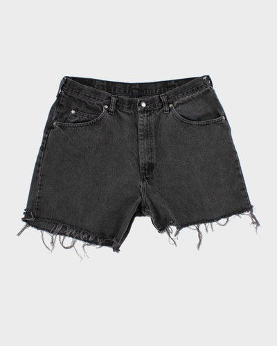 Wrangler Black Denim Shorts - W36