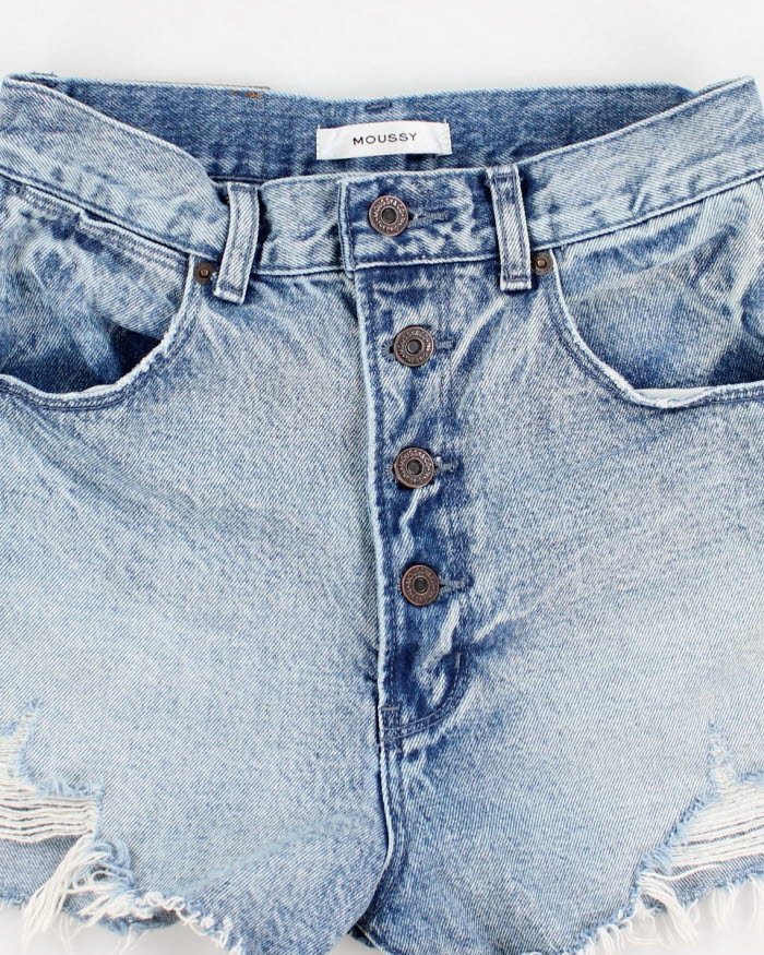 Moussy High Waisted Denim Shorts - W26