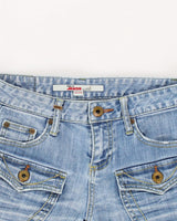 Vintage Y2K Multi Pocket Jean Shorts - W28