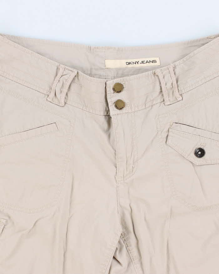 Y2k 00s DKNY Women's 3/4 Length Cargo Shorts - W36