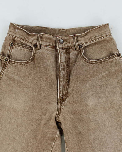 Y2k 00s Brown Faded Denim Shorts - W28