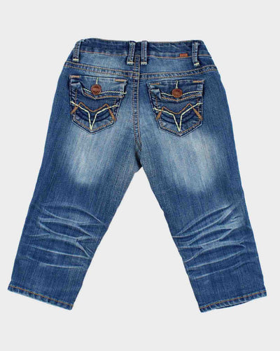 Vintage Y2K Zanadi 3/4 Length Denim Shorts - W22 L15