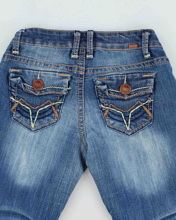 Vintage Y2K Zanadi 3/4 Length Denim Shorts - W22 L15