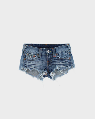 Y2k 00s True Religion Denim Mini Shorts - W25