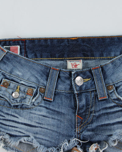 Y2k 00s True Religion Denim Mini Shorts - W25
