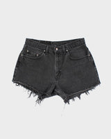 Vintage Levi's 535 Black Denim Shorts - W33