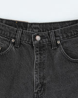 Vintage Levi's 535 Black Denim Shorts - W33