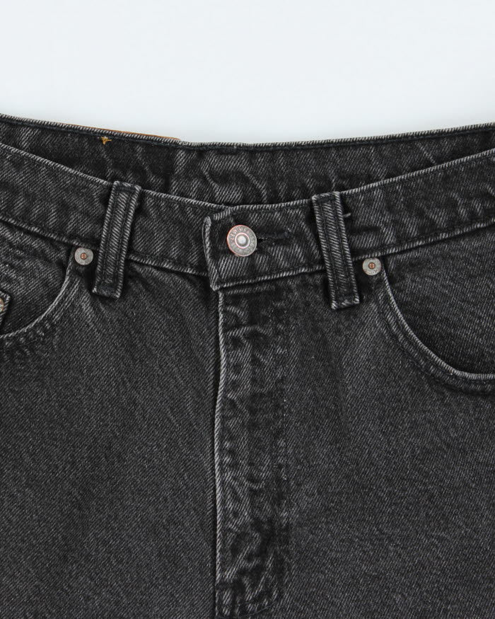 Vintage Levi's 535 Black Denim Shorts - W33