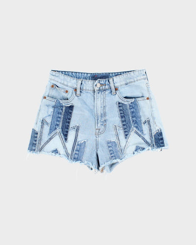 Vintage Lucky Brand Patchwork Denim Shorts - W28