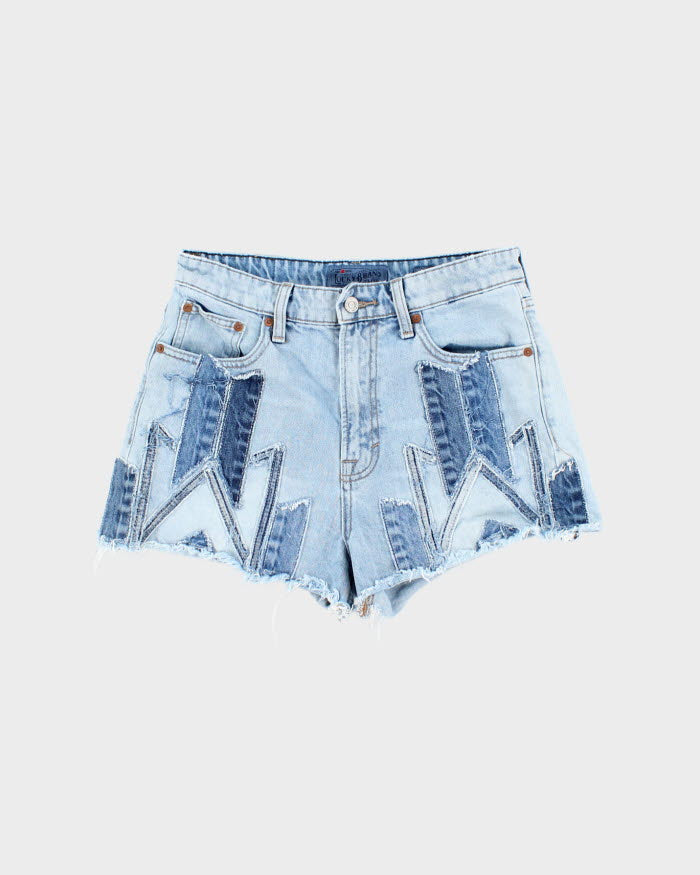 Vintage Lucky Brand Patchwork Denim Shorts - W28