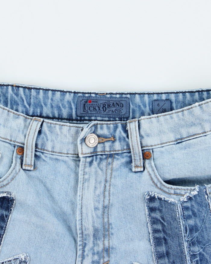 Vintage Lucky Brand Patchwork Denim Shorts - W28