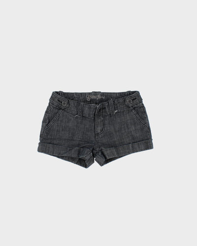 Guess Grey Denim Mini Shorts - W24