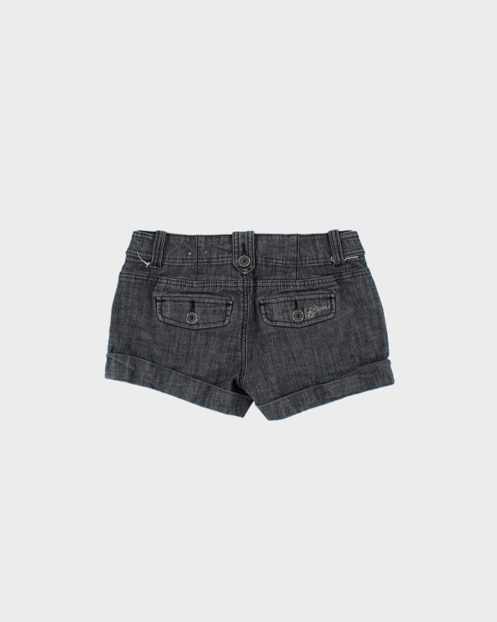 Guess Grey Denim Mini Shorts - W24