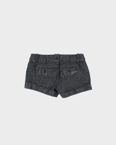 Guess Grey Denim Mini Shorts - W24
