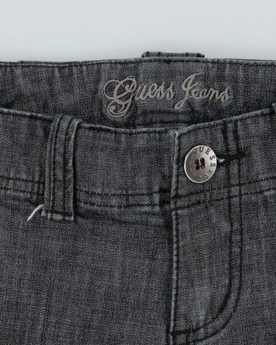Guess Grey Denim Mini Shorts - W24