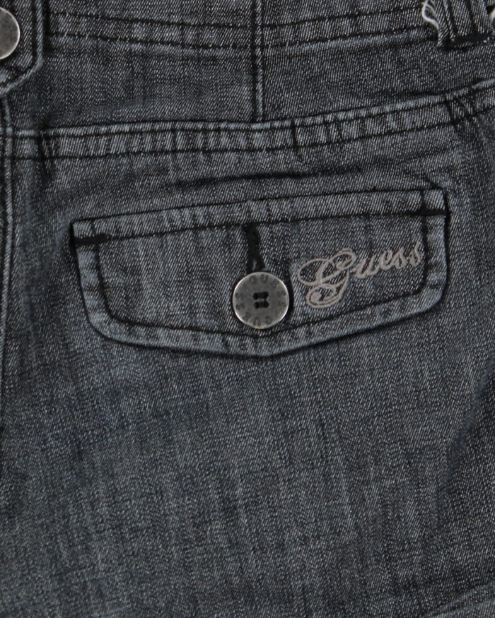 Guess Grey Denim Mini Shorts - W24