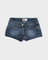 Y2k 00s So Denim Mini Shorts - W26