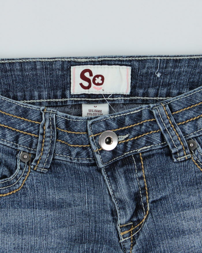 Y2k 00s So Denim Mini Shorts - W26