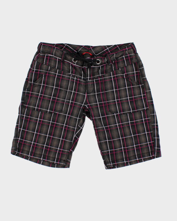 Y2k 00s The North Face Check Shorts - W34