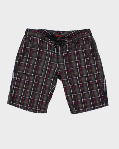 Y2k 00s The North Face Check Shorts - W34