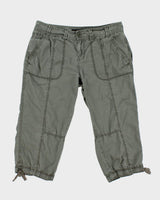 Y2k 00s Calvin Klein Khaki Capris - W30