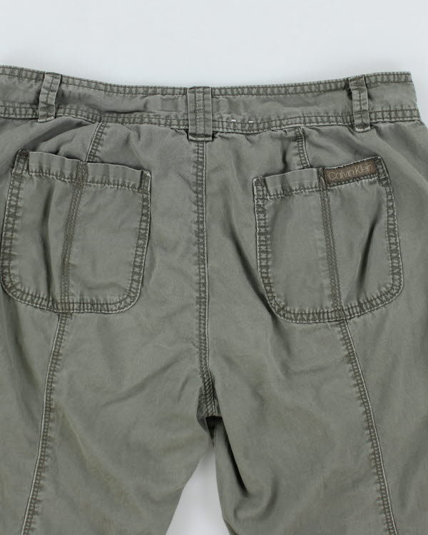 Y2k 00s Calvin Klein Khaki Capris - W30