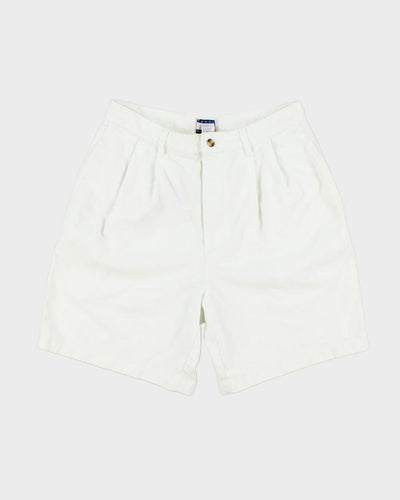 Tommy Hilfiger White Pleated Shorts - W32