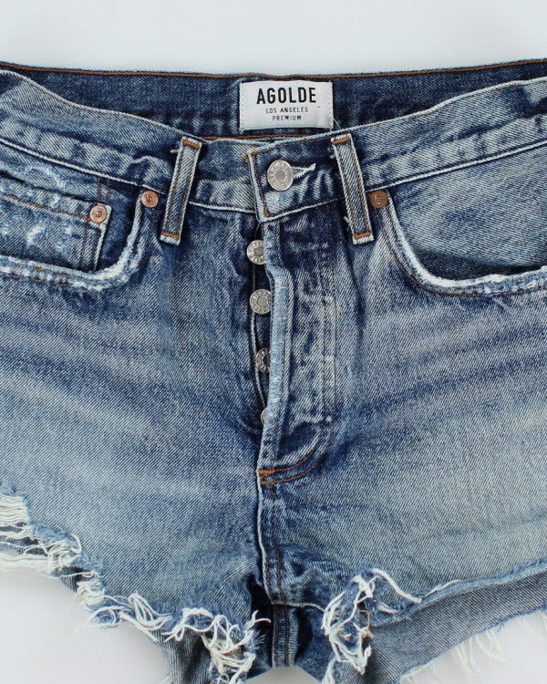 Agolde  Distressed Denim Shorts - W28