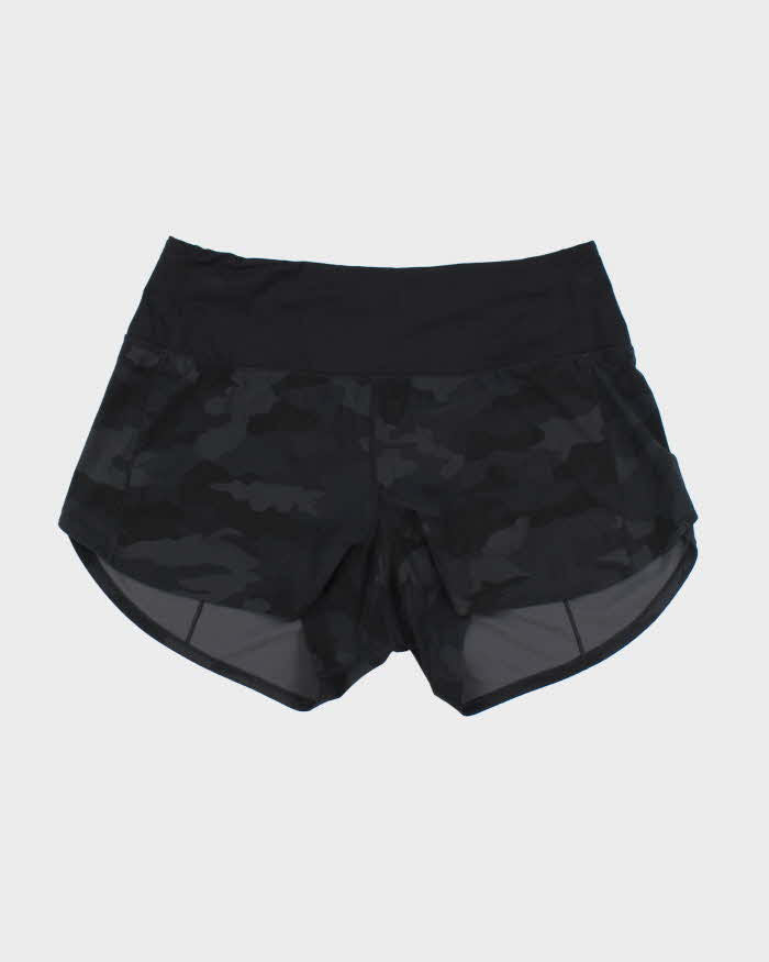 Lululemon Black Camouflage Shorts - M