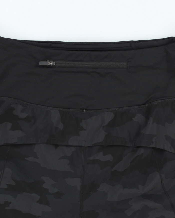 Lululemon Black Camouflage Shorts - M